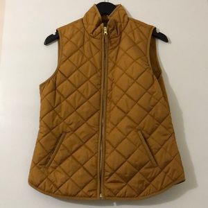 Old navy mustard quilted vest size small